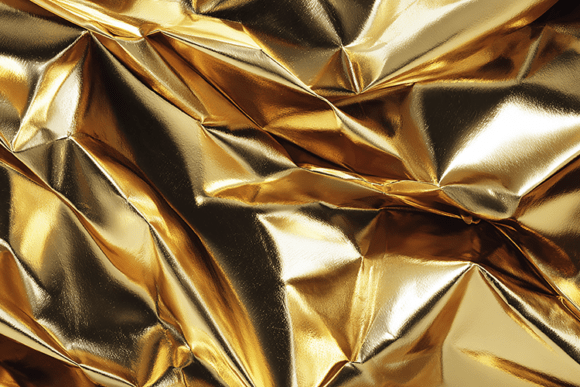 Download Golden Wrinkled Metallic Foil Texture - Metallic foil texture Collection