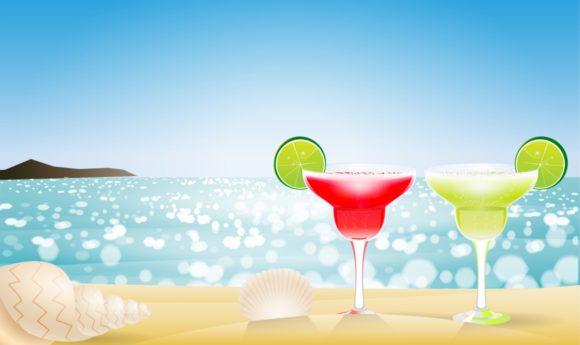 Download Two Margarita Cocktail Party Sand Beach - Premium Resources