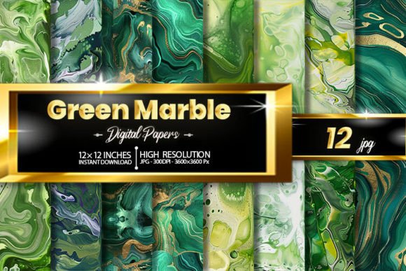 Download Green Marble Digital Papers - Marble digital paper Collection